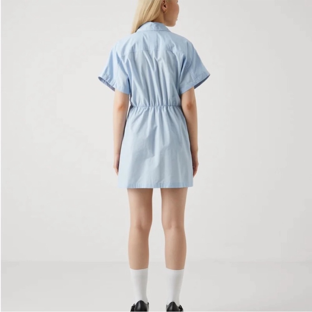 2/$40 NWT Abercrombie & Fitch Button Down Ruched Dress - Picture 3 of 10